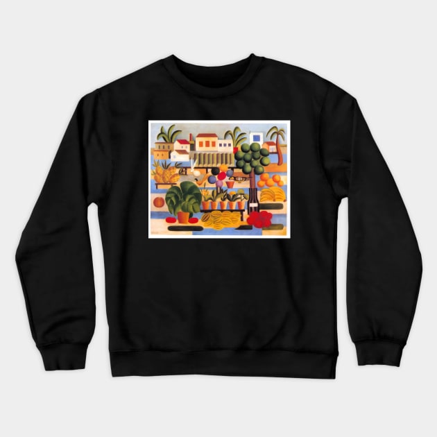 feira - Tarsila do Amaral Crewneck Sweatshirt by Kollagio